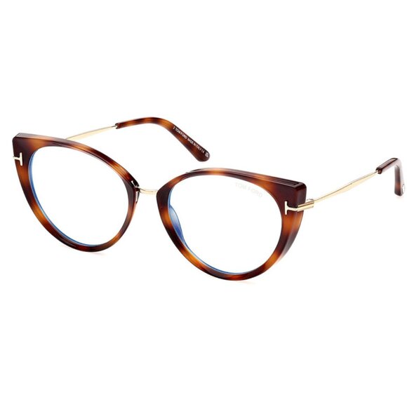 NEW TOM FORD EYEGLASSES, HAVANA GOLD WOMEN EYEGLASSES TOM FORD